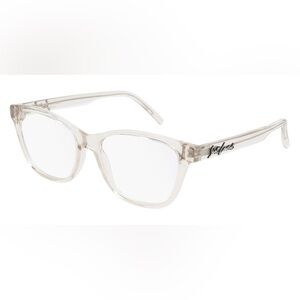 Cream Women's Saint Laurent SL 338 Glasses - Transparent Frame